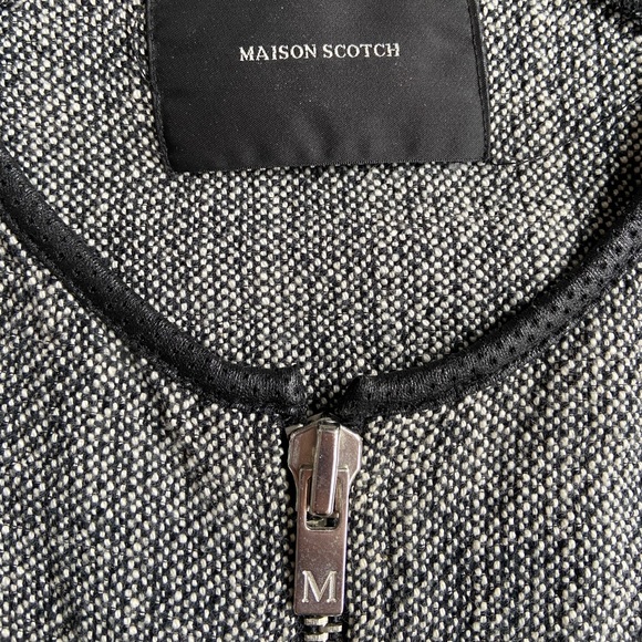 Scotch & Soda Tweed Zipper Lightweight Jacket, Size 1 - Picture 4 of 11